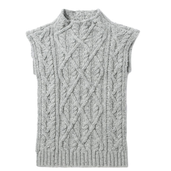 2件额外8.5折！JIL SANDER 绞花针织马甲