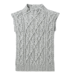 2件额外8.5折！JIL SANDER 绞花针织马甲