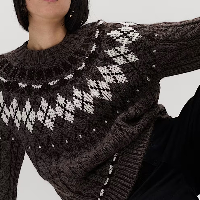 M&S 费尔岛圆领毛衣