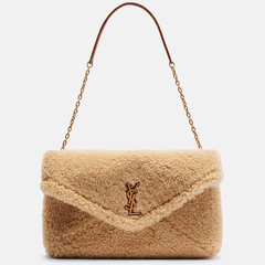 SAINT LAURENT 圣罗兰 Cassandre 羊羔毛单肩包