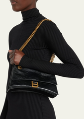 Balenciaga 褶皱小号皮革单肩包