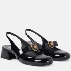 VERSACE 范思哲 Gianni Ribbon 黑色小高跟