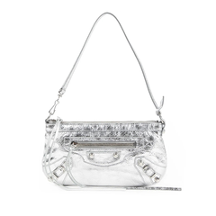 BALENCIAGA 巴黎世家 Le City 银色单肩包