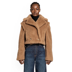 MAX MARA Santos 短款落肩外套