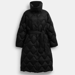 Coach 蔻驰 绗缝长款羽绒服