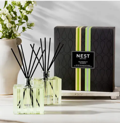 NEST New York 葡萄柚和竹子香薰藤条套装
