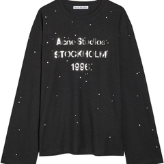 Acne Studios 水晶装饰棉混纺上衣