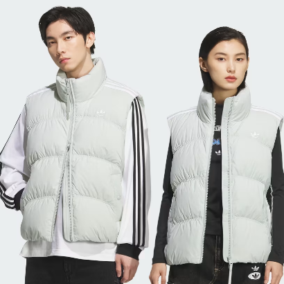 adidas 中性羽绒背心