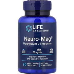 Life Extension Neuro-Mag®L-苏氨酸镁90 粒素食胶囊
