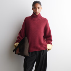 COS 厚款羊绒高领毛衣
