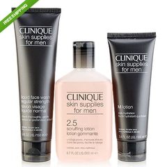 Clinique Skin Supplies 倩碧男士护肤三件套 $69.99