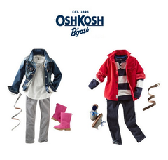   OshKoshBGosh.com：全场5折+单件产品额外9折+满$40额外8折