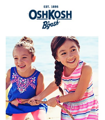   限时加倍返利9%！OshKoshBGosh.com：全场童装低至5折+满$40额外8折