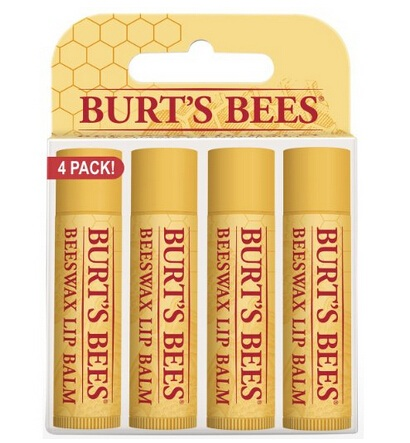 Burt's Bees 小蜜蜂  蜂蜡润唇膏4支装 $8.01（约49.7元）