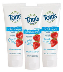 Tom's of Maine 天然无氟儿童牙膏3支仅售 $7.92（约55元）