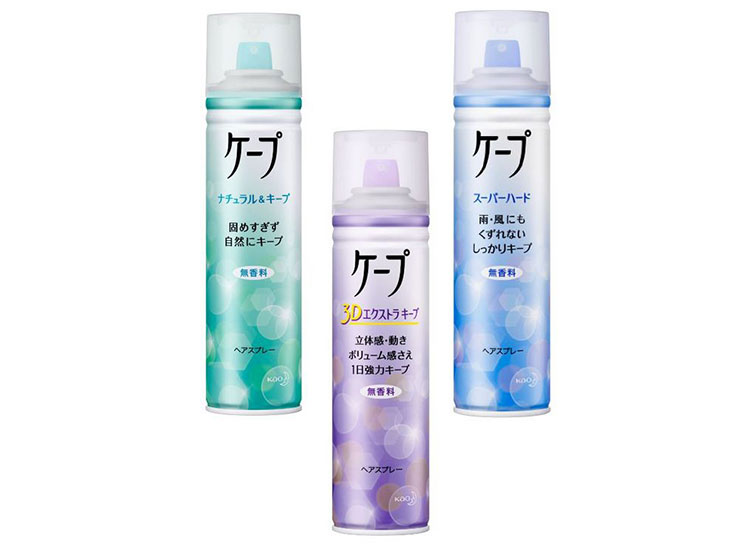  花王 cape 空气感蓬松定型喷雾 180g 三款 6折起373日元（约19元）