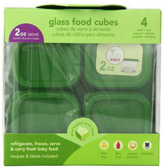   Green Sprouts 小绿芽 婴儿辅食盒玻璃保鲜存储盒 60ml*4个 仅售$9.99（约63元）