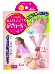 日本 Slim Walk  按摩舒缓美腿袜 分脚趾型  6.6折 2036日元（约103元）