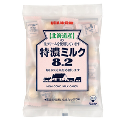 日本本土 UHA味觉糖 特浓牛奶糖 105g×6包 1296日元（约69元）