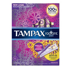 Tampax 吸收式卫生棉条16支装 $1.79（约11元）