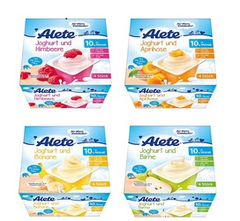 Alete 水果酸奶杯 多种口味集合 8.7欧起（约61元）