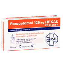 Shop-Apotheke：Hexal Paracetamol 儿童退烧栓 10粒 低至4.6折 0.98欧起（约7元）