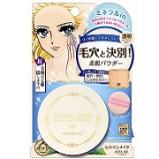 日本亚马逊：持久定妆保湿滑肌细致毛孔 KISS ME控油粉饼 7.6折 1036日元（约55元）