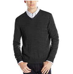 Calvin Klein Merino Contrast Back 男士V领羊毛衫 $39.98（约253元）
