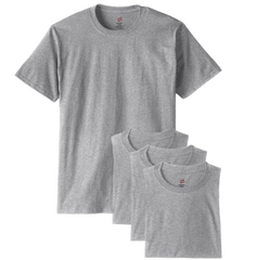 HANES 恒适 ComfortSoft 男士 圆领T恤 （4件） $11（约69元）