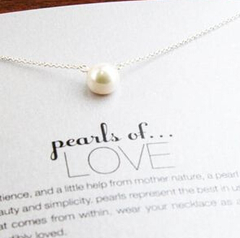 Dogeared “Pearls of Love”大珍珠锁骨项链 $32.29（约211元）