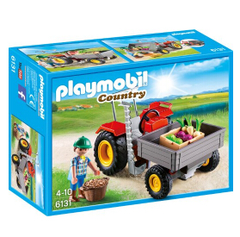 【德亚直邮】Playmobil 摩比世界 6131 轮式拖拉机 11.99欧（约86元）