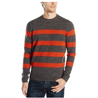 Ben Sherman 宾舍曼 男士羊毛混纺圆领条纹毛衣 $31.68（约208元）