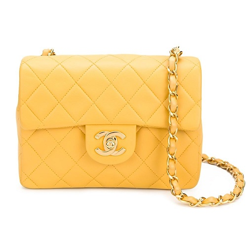 Vintage Chanel CF芥末黄方胖子，意大利博主Chiara Ferragni同款 $4504（约29276元）