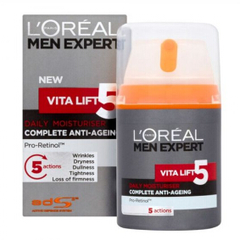 【德亚直邮】L'Oréal Men Expert 欧莱雅男士 5重功效岁月抗皱保湿面霜 50ml 9.45欧（约67元）