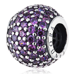 【德亚直邮】Pandora 潘多拉 手链镶钻串珠 紫色 64欧（约467元）