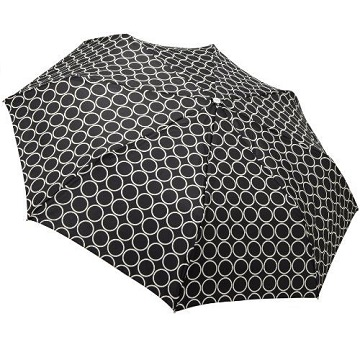 Totes 黑底白圆自动折叠伞 $12.04（约78元）