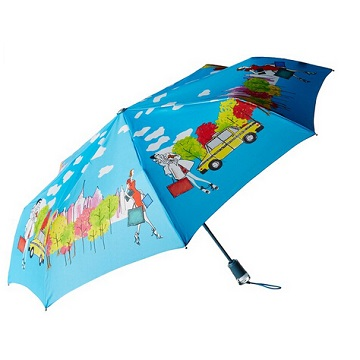Totes 城市风景系列 一键自动开合晴雨伞 $16.36（约106元）