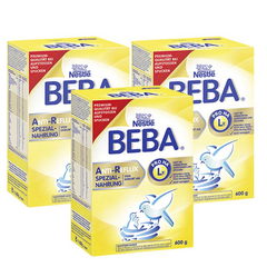 Nestle 雀巢 Beba AR 防腹泻特殊配方全阶段婴儿奶粉 600g*3 29.99欧（约224元）