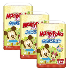 立减300日元：妈咪宝贝×迪士尼 L码纸尿裤44枚×3包 2681日元（约155元）