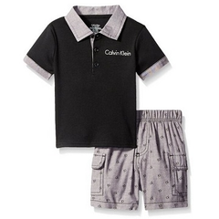 Calvin Klein 男宝宝polo衫短裤两件套 $15.97（约104元）