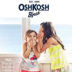 【庆六一】仅剩15个！OshKoshBGosh：55专属额外75折+免运费优惠码限量发送！