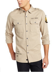 Alpha Industries 阿尔法工业男士军装纯棉衬衫 $18.8 （约123元）