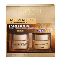 【德亚直邮】L'Oréal 欧莱雅 Age Perfect 臻颜日夜面霜套装 50ml*2