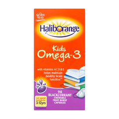 Seven Seas 儿童Omega-3黑加仑味咀嚼软糖 3-12岁 90粒 ￡6.65（约63元）
