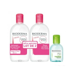 Bioderma 贝德玛 粉水卸妆水500ml*2瓶+绿水卸妆水100ml $52（约338元）