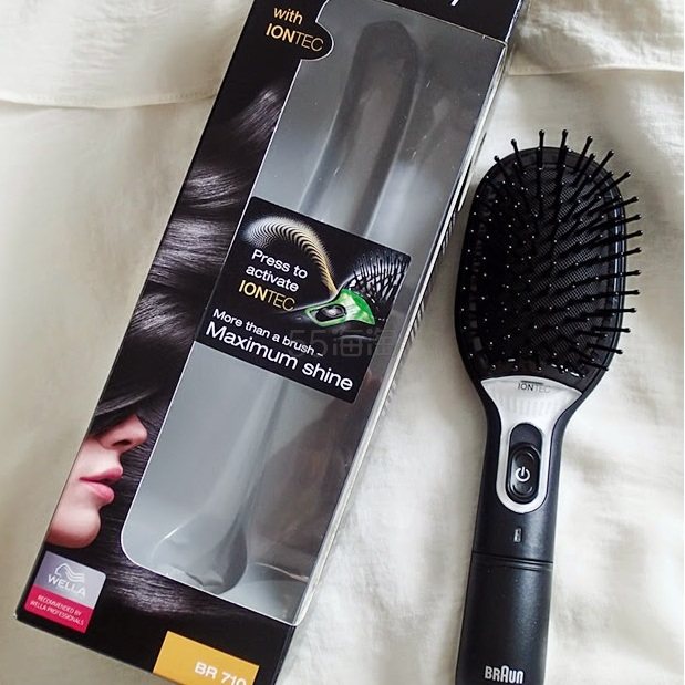 【7.8折+直邮税补】Braun 德国博朗负离子防静电按摩梳 黑色版