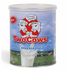 包邮享关补！Two Cows 全脂高钙成人奶粉 400g 5.39欧（约42元）