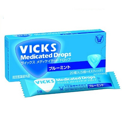 大正制*  VICKS 喉糖  消除咽喉** *消** 7种口味  现7折 306日元（约20元）