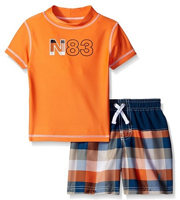 Nautica 诺帝卡男孩夏季短袖套装 $29.22（约196元）