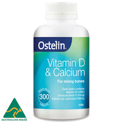 Ostelin 奥斯特林成人青少年中老年钙片维生素D钙 300片 AU$27.99（约147元）